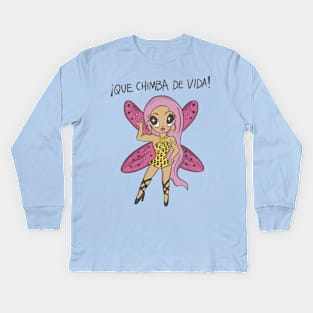 QUE CHIMBA DE VIDA Kids Long Sleeve T-Shirt